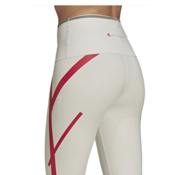 NWT Adidas White 3/4 Running Heat RDY Carrera Tights - Picture 2 of 10